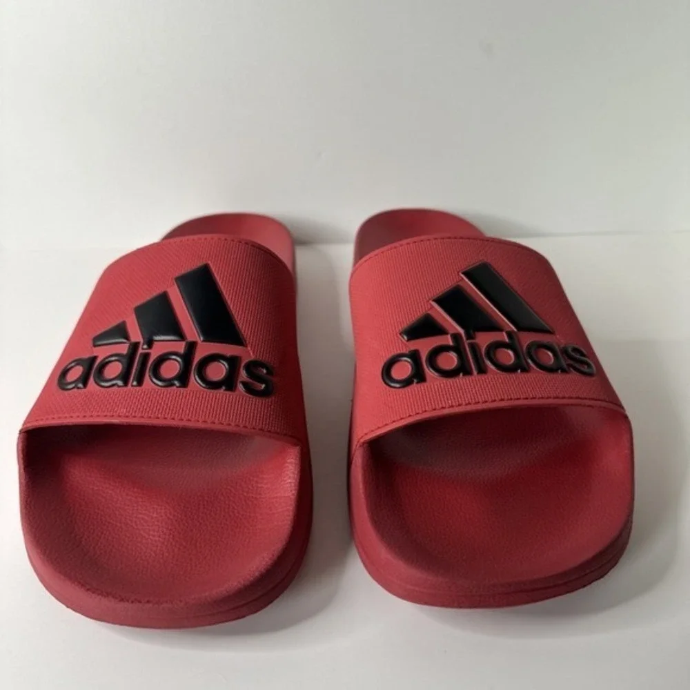 Men Adidas Originals Adilette Shower Slide Red/ Black. Mens‎ Size 13US EXCELLENT